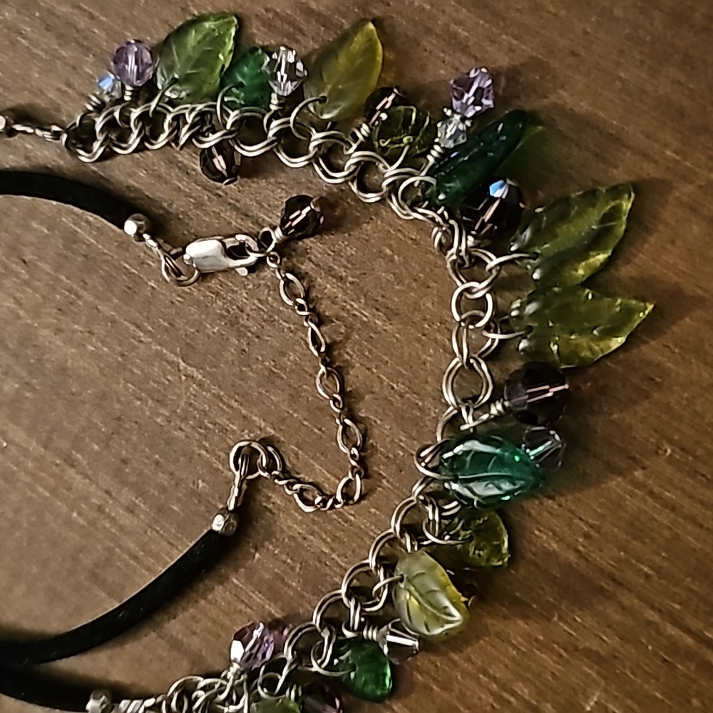 Handmade Necklace Velvet beads